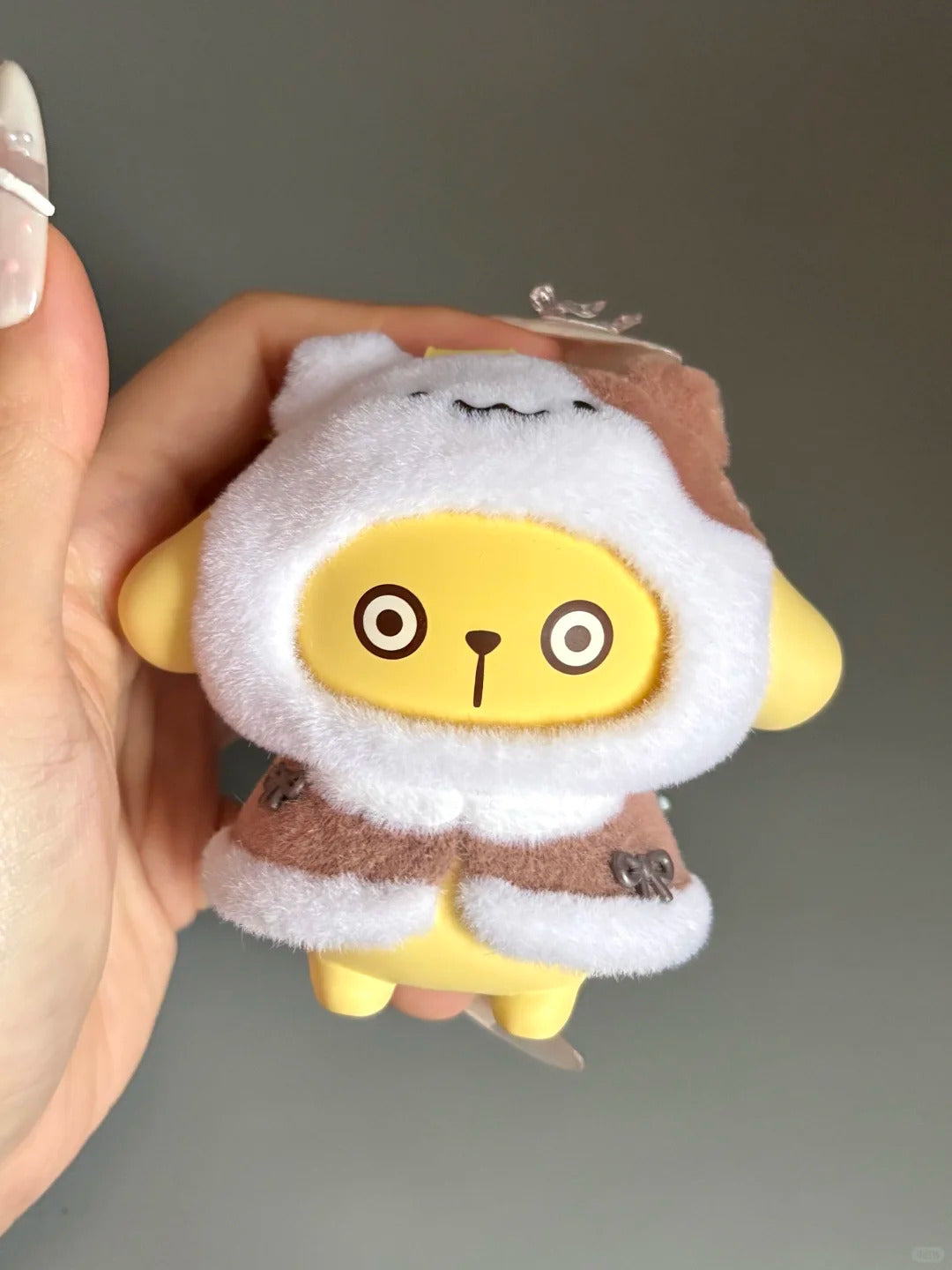 Sanrio Small Cloak Face Changing Figure Flocked Pendant Blind Box