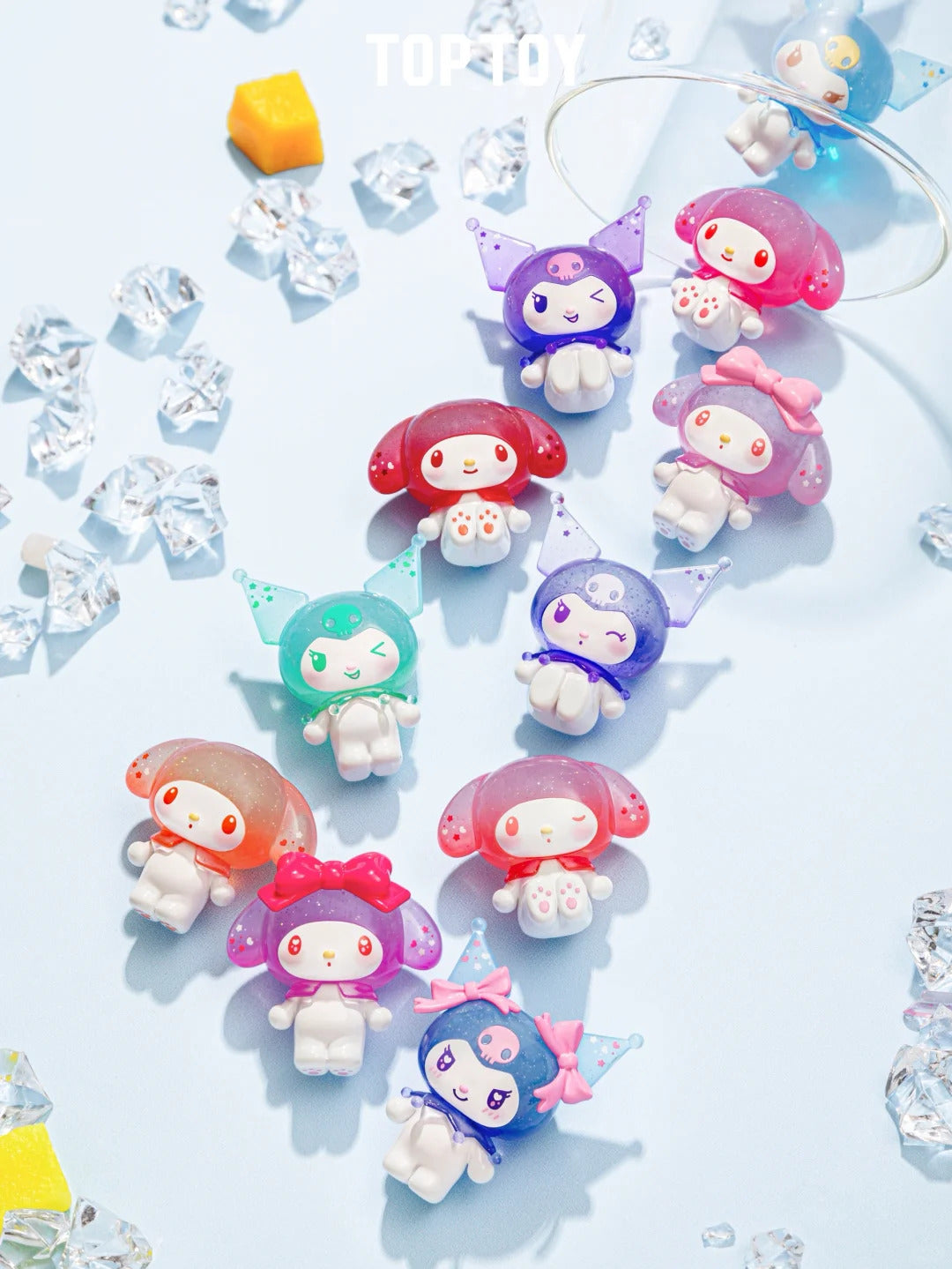 Kuromi and My melody Ramune Style mini figures Blind Bag (3 pcs in bag)