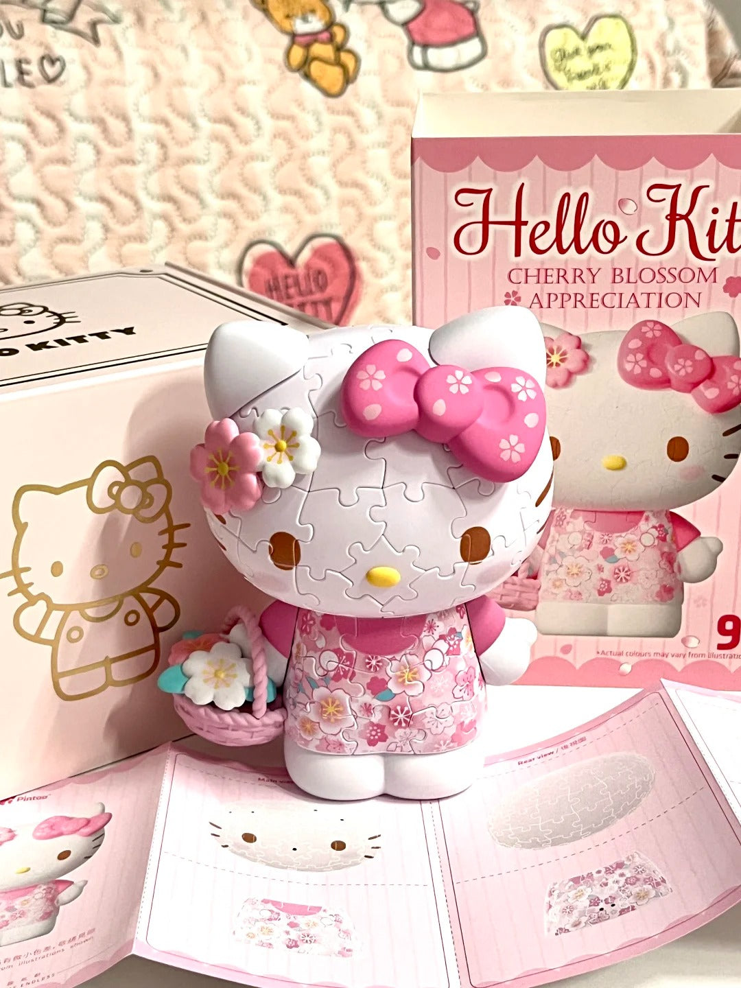 Sanrio Hello Kitty 50Th Anniversary 3D Puzzles  97Pcs 12.6 x 14 cm / 5" x 5.5"