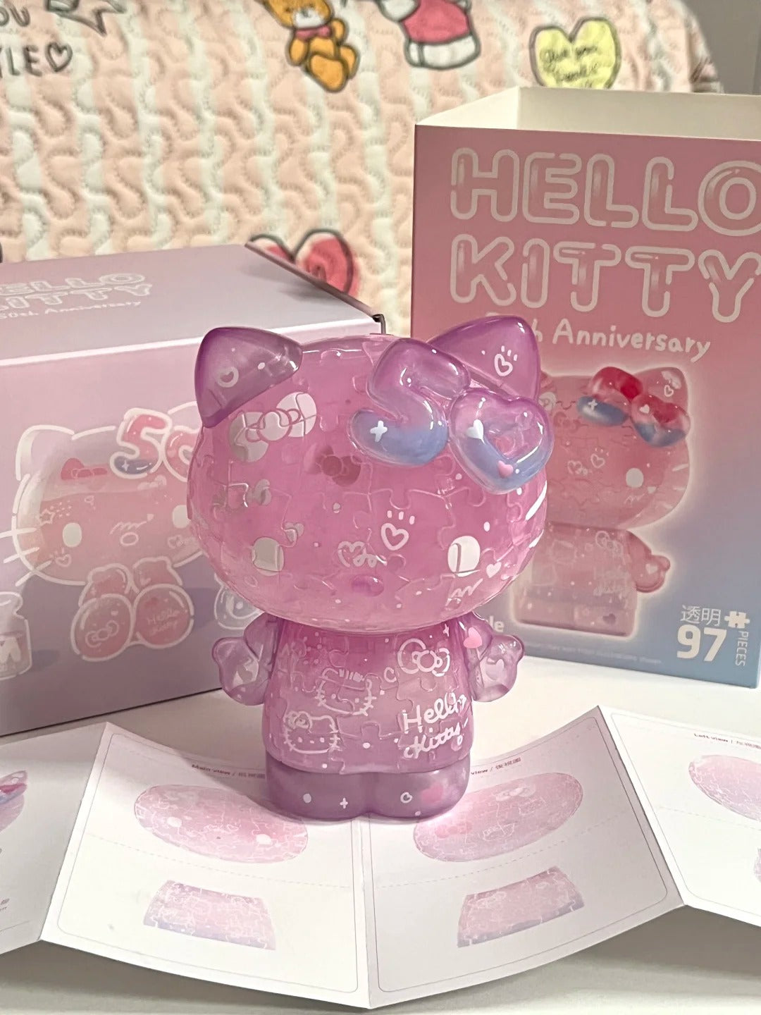 Sanrio Hello Kitty 50Th Anniversary 3D Puzzles 97Pcs 12.6 x