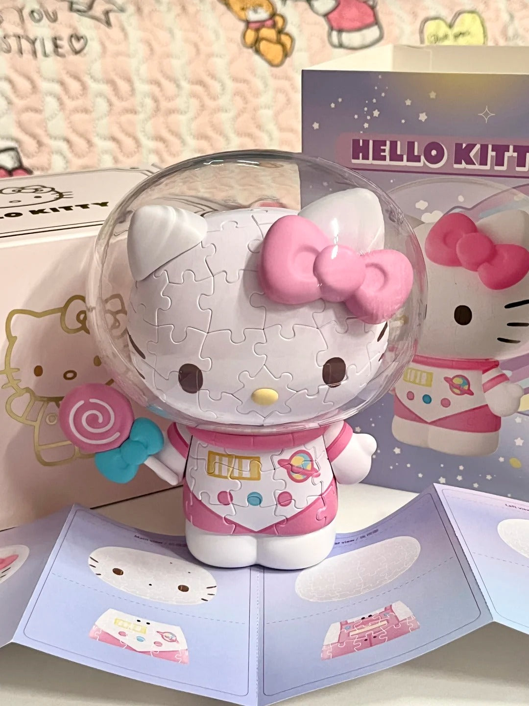 Sanrio Hello Kitty 50Th Anniversary 3D Puzzles  97Pcs 12.6 x 14 cm / 5" x 5.5"