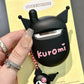 Kuromi Flip Phone Shape Silicone AirPods Case