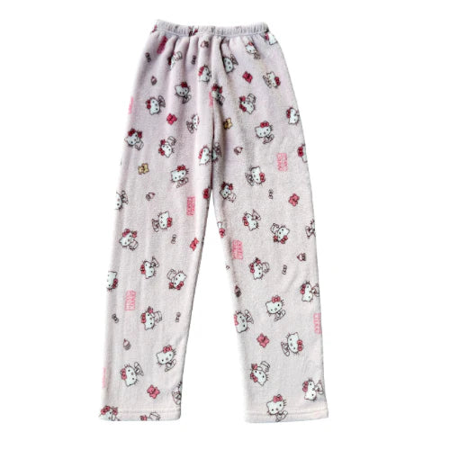 Hello Kitty Fuzzy Pajama Pants