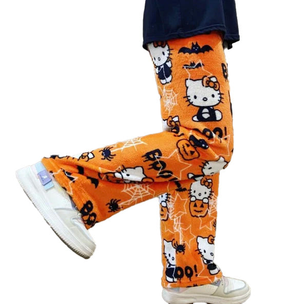 Hellokitty Halloween Fuzzy Pants