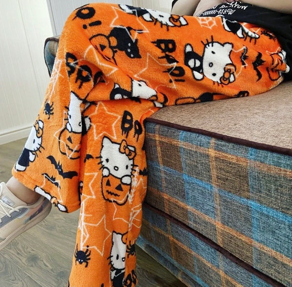 Hellokitty Halloween Fuzzy Pants Joykawaii