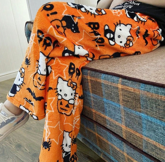 Hellokitty Halloween Fuzzy Pants