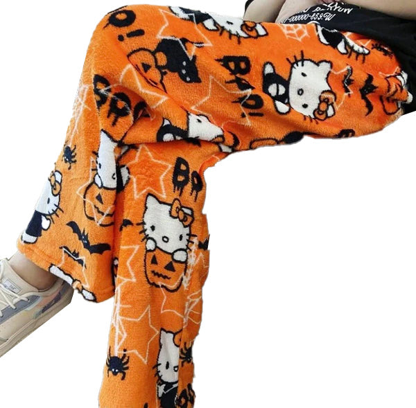 Hellokitty Halloween Fuzzy Pants