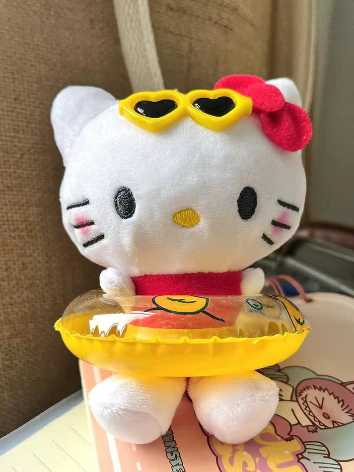 2016 HELLO KITTY RARE SUNKISSED TAN popular MASCOT METAL PLUSH KEYCHAIN❤️