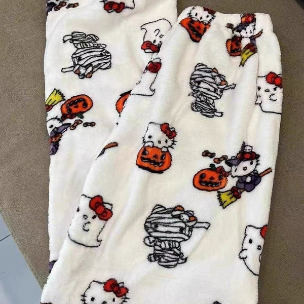 Hellokitty Halloween Fuzzy Pants