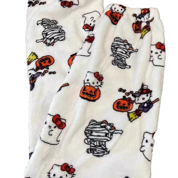 Hellokitty Halloween Fuzzy Pants