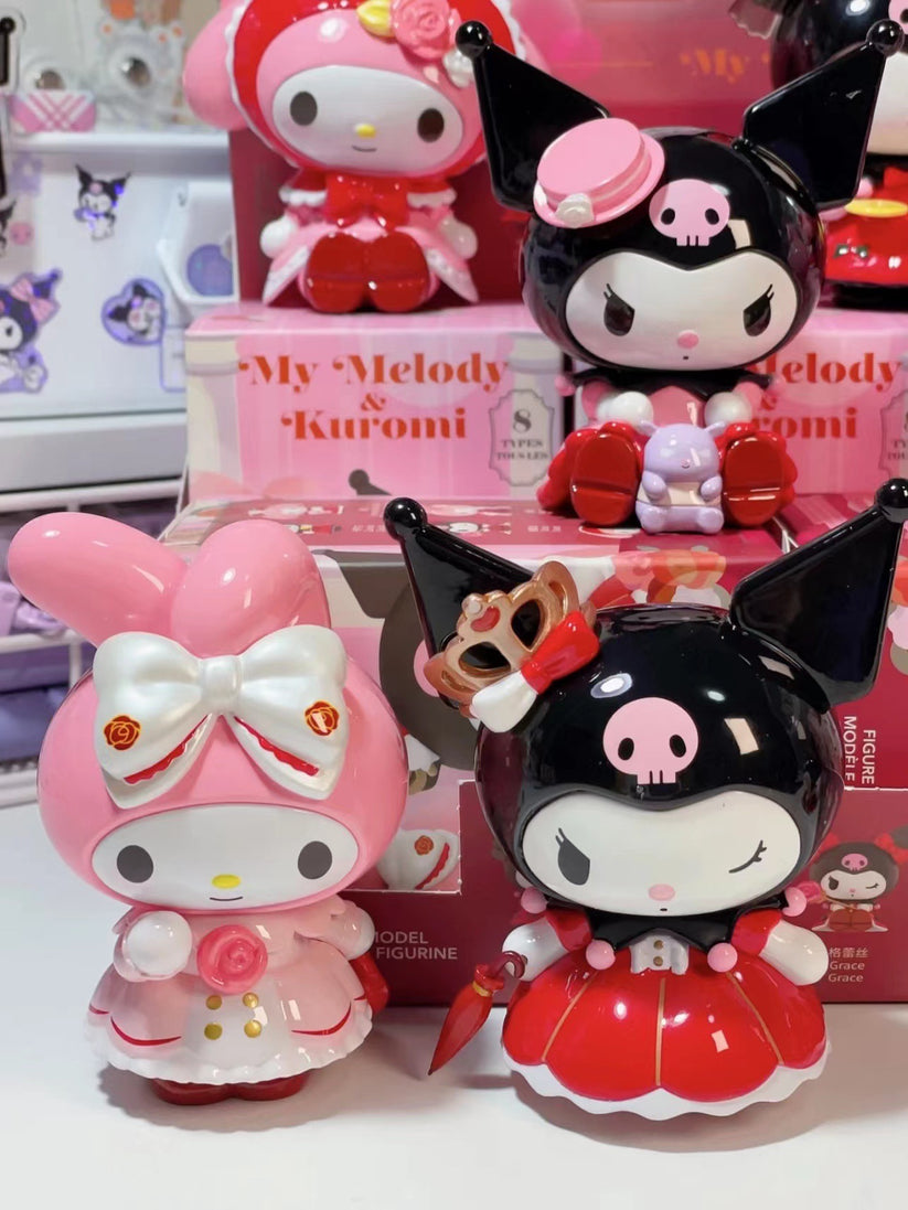 New Sanrio Blind Box Kawaii Kuromi Cinnamoroll My Melody Figures Dolls  Blind Bag Toy For Fans Gift