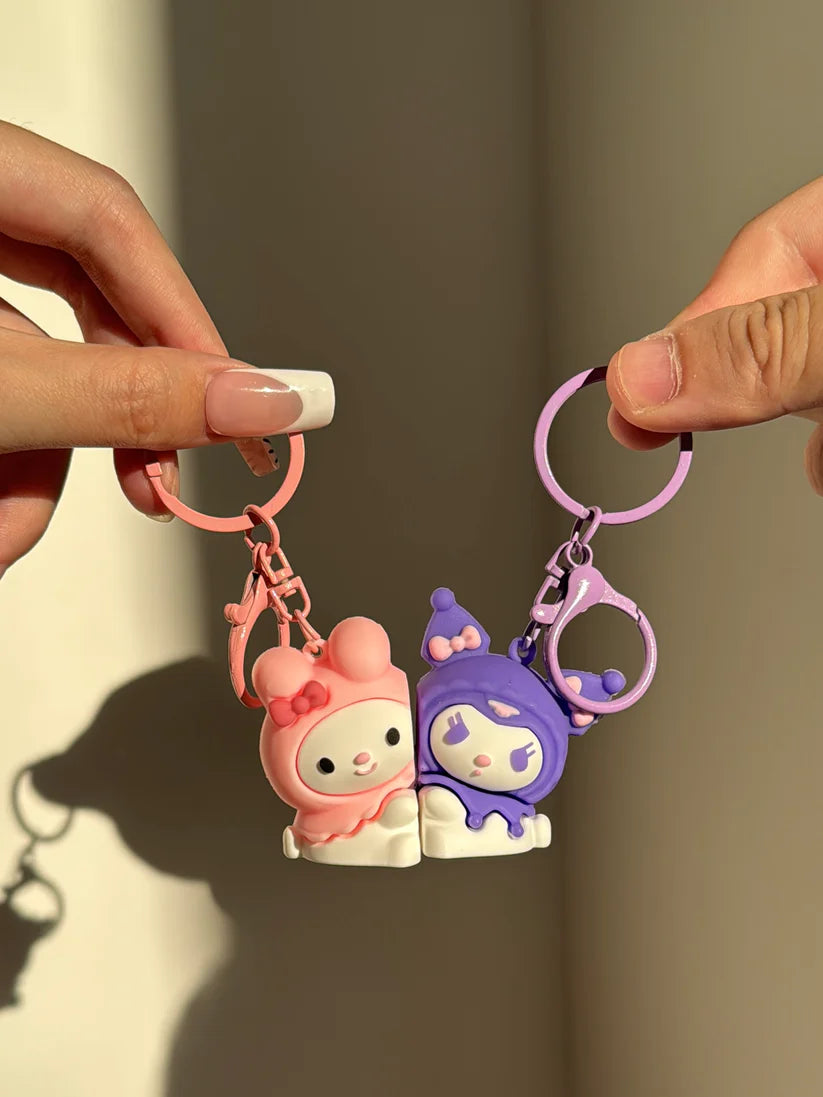 Sanrio Keychain for Couple Creative Matching Keyring Relationship