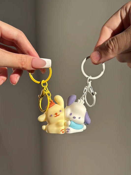 Sanrio Keychain for Couple Creative Matching Keyring Relationship