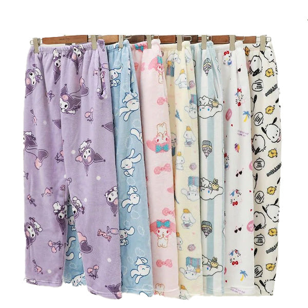 Sanrio Fluffy Pajamas Pants Fuzzy Pants