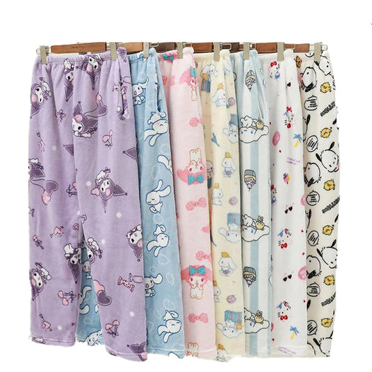 Sanrio Fluffy Pajamas Pants Fuzzy Pants