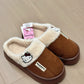 Hello Kitty Fuzzy Slippers Winter House Shoes Indoor and Outdoor