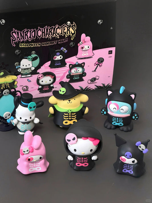 Sanrio Halloween Mischief Night Serires Figures Blind Box Halloween Limited