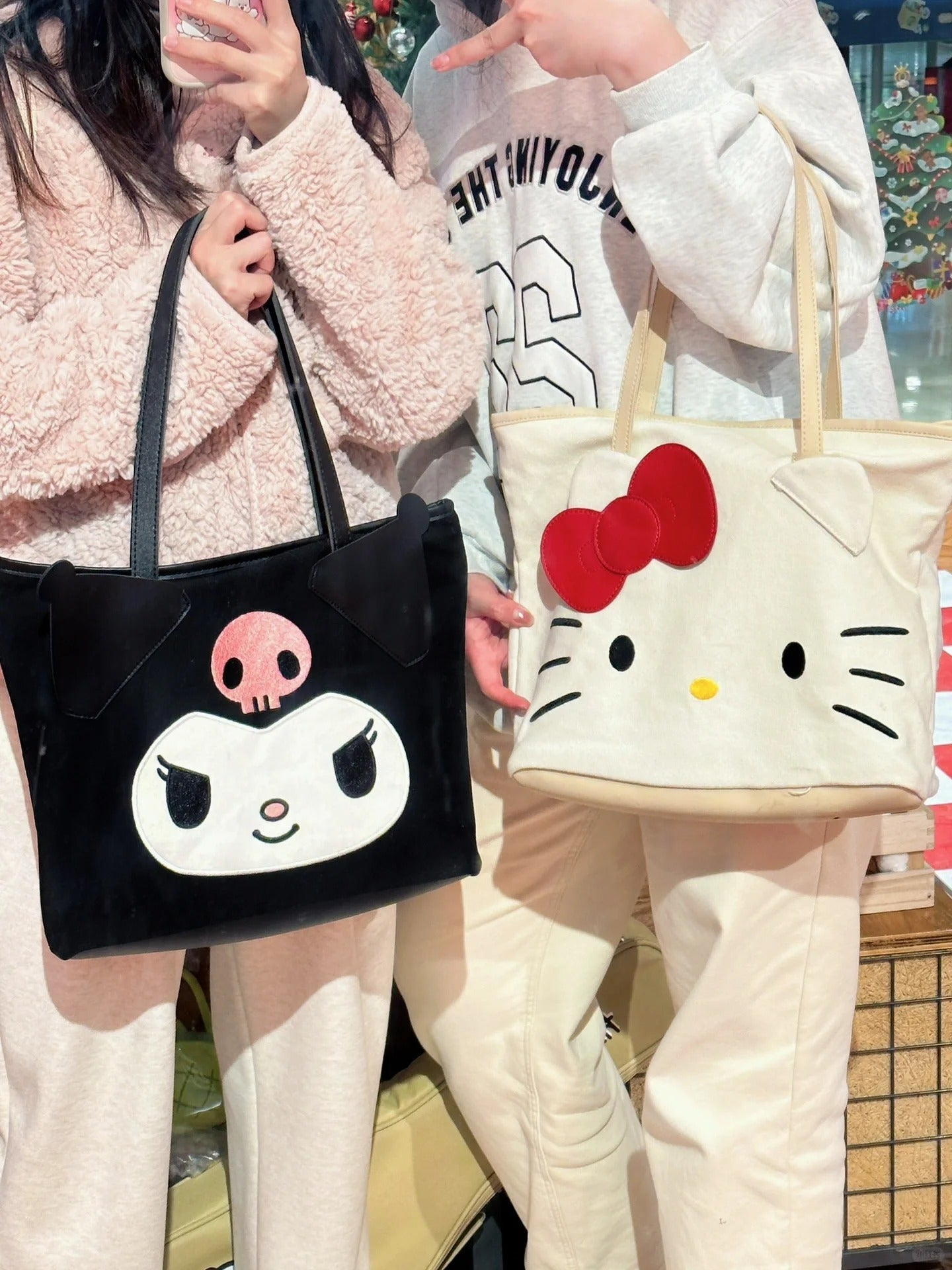 Hello kitty & Kuromi Tote bag Hand bag