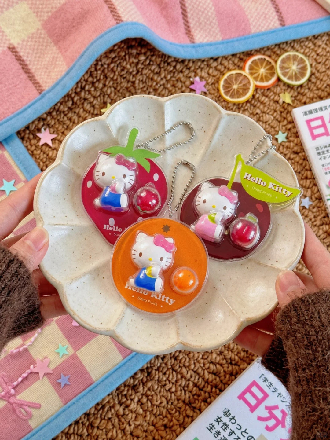 Hello Kitty Sweet Fruit  Mini Doll keychain Blind Box