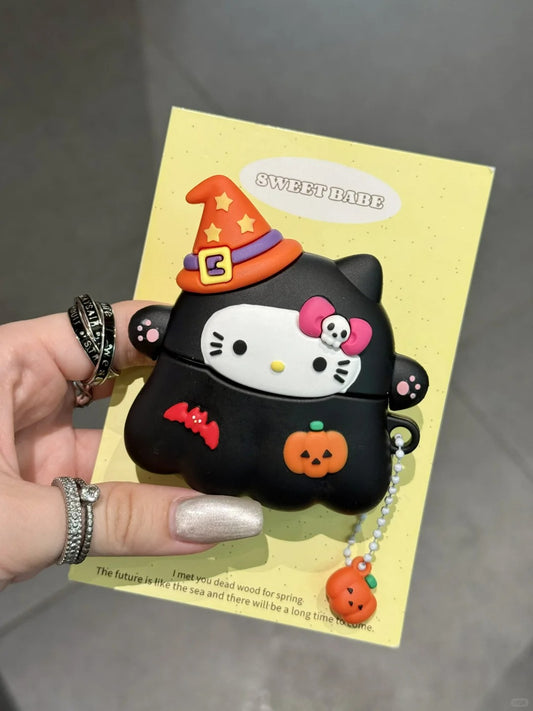 Hello Kitty Halloween Silicone AirPods Earphone Case