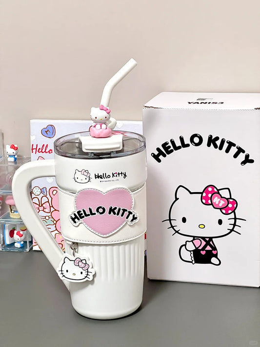 Sanrio 40 oz Tumbler , Stainless Steel Insulated Cup with Lid  Straw