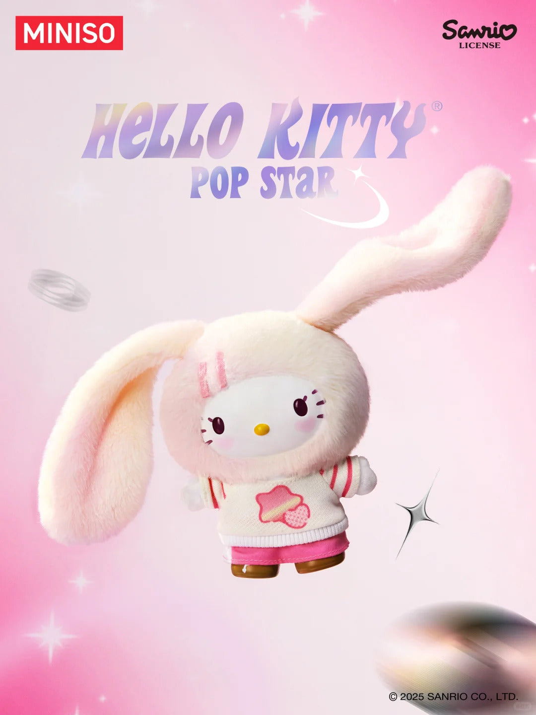 Hello Kitty Hello Kitty Pop Star Vinyl Plush Blind Box Figure Plush Pendant