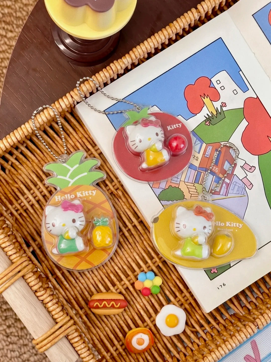 Hello Kitty Sweet Fruit  Mini Doll keychain Blind Box