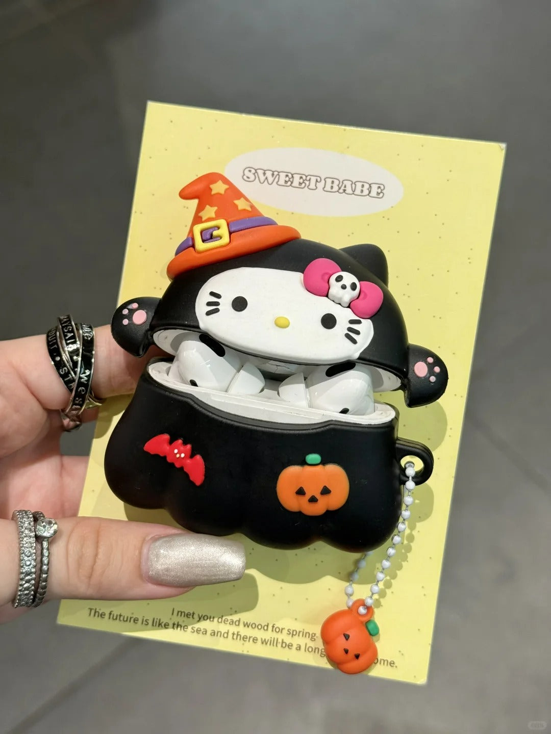 Hello Kitty Halloween Silicone AirPods Earphone Case