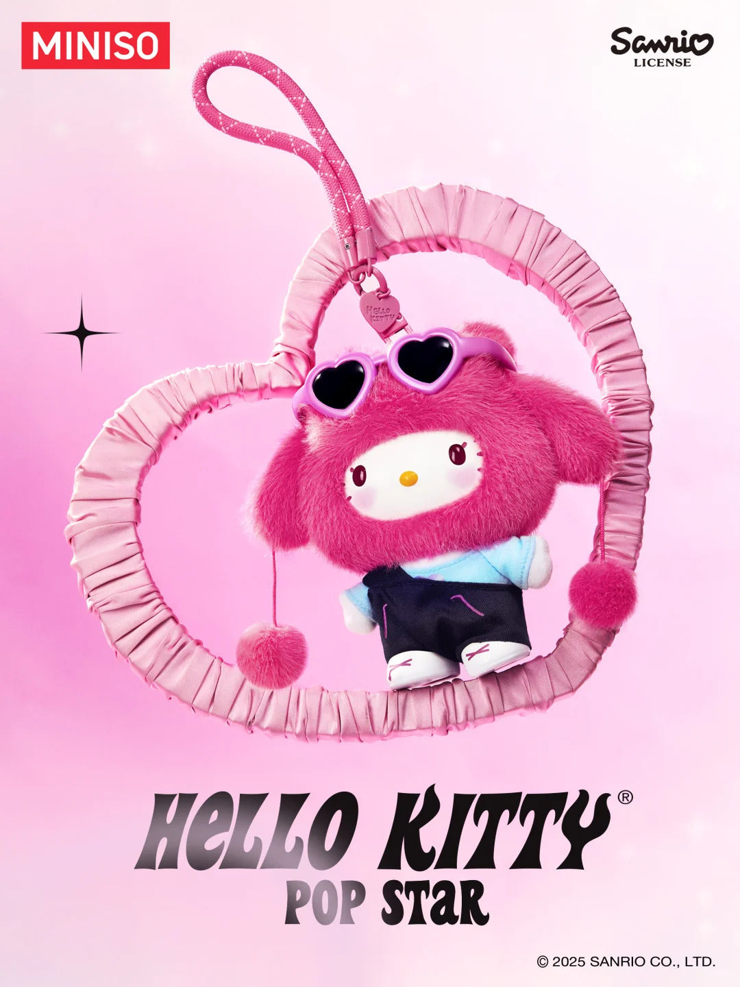 Hello Kitty Hello Kitty Pop Star Vinyl Plush Blind Box Figure Plush Pendant