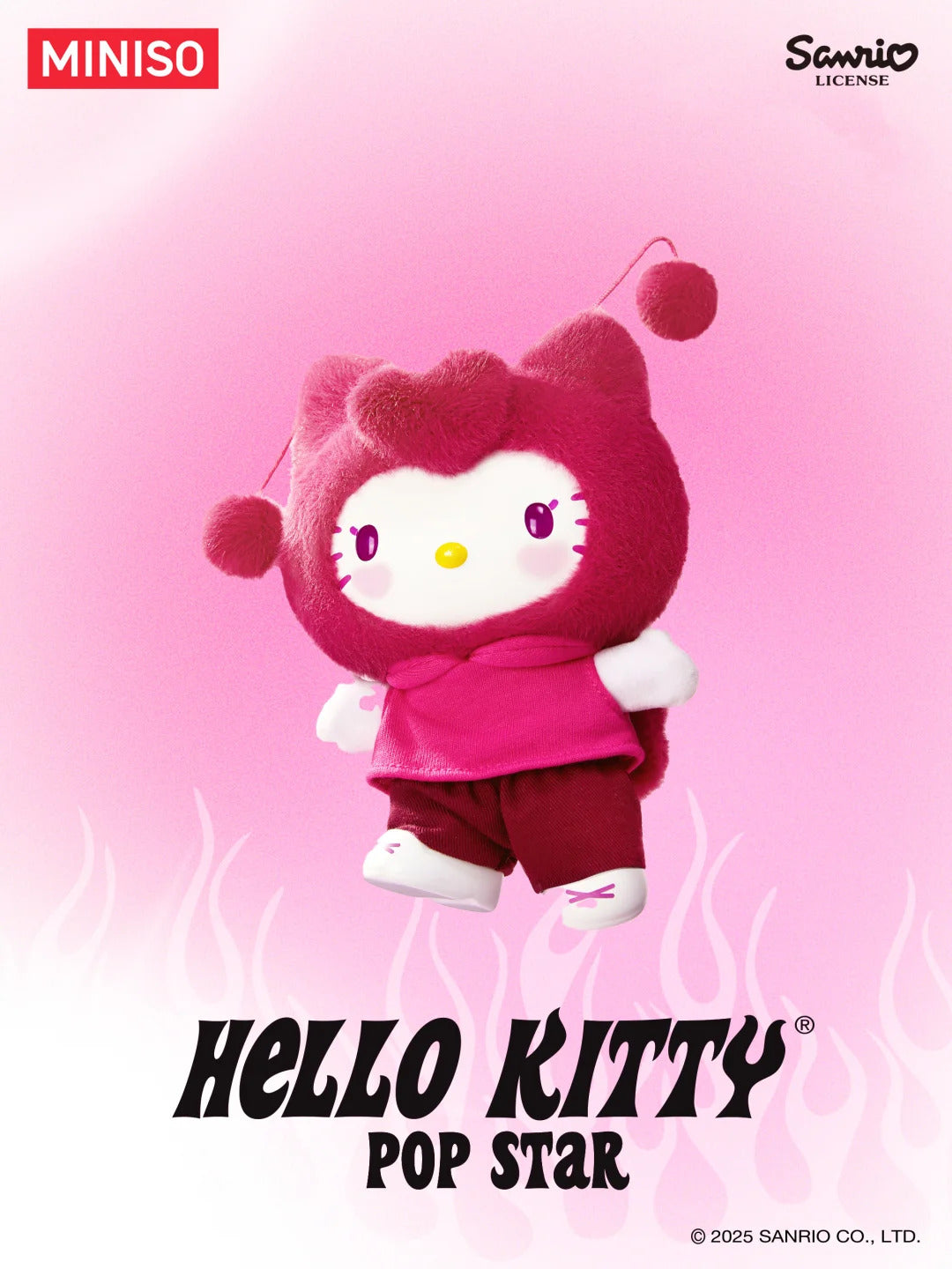 Hello Kitty Hello Kitty Pop Star Vinyl Plush Blind Box Figure Plush Pendant