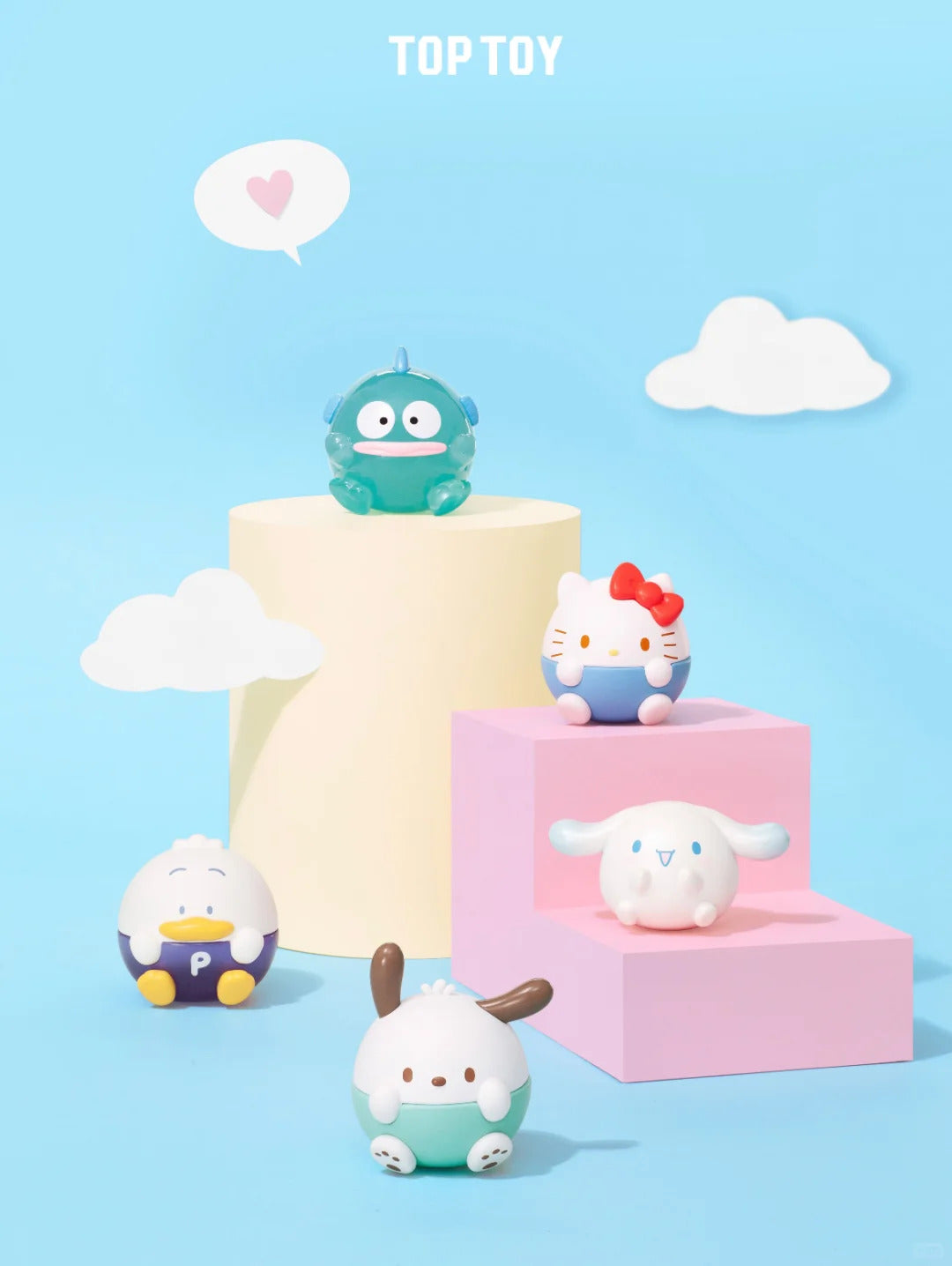 Sanrio Characters Roundy Mini Figures Blind Bags  (3 pcs in bag)