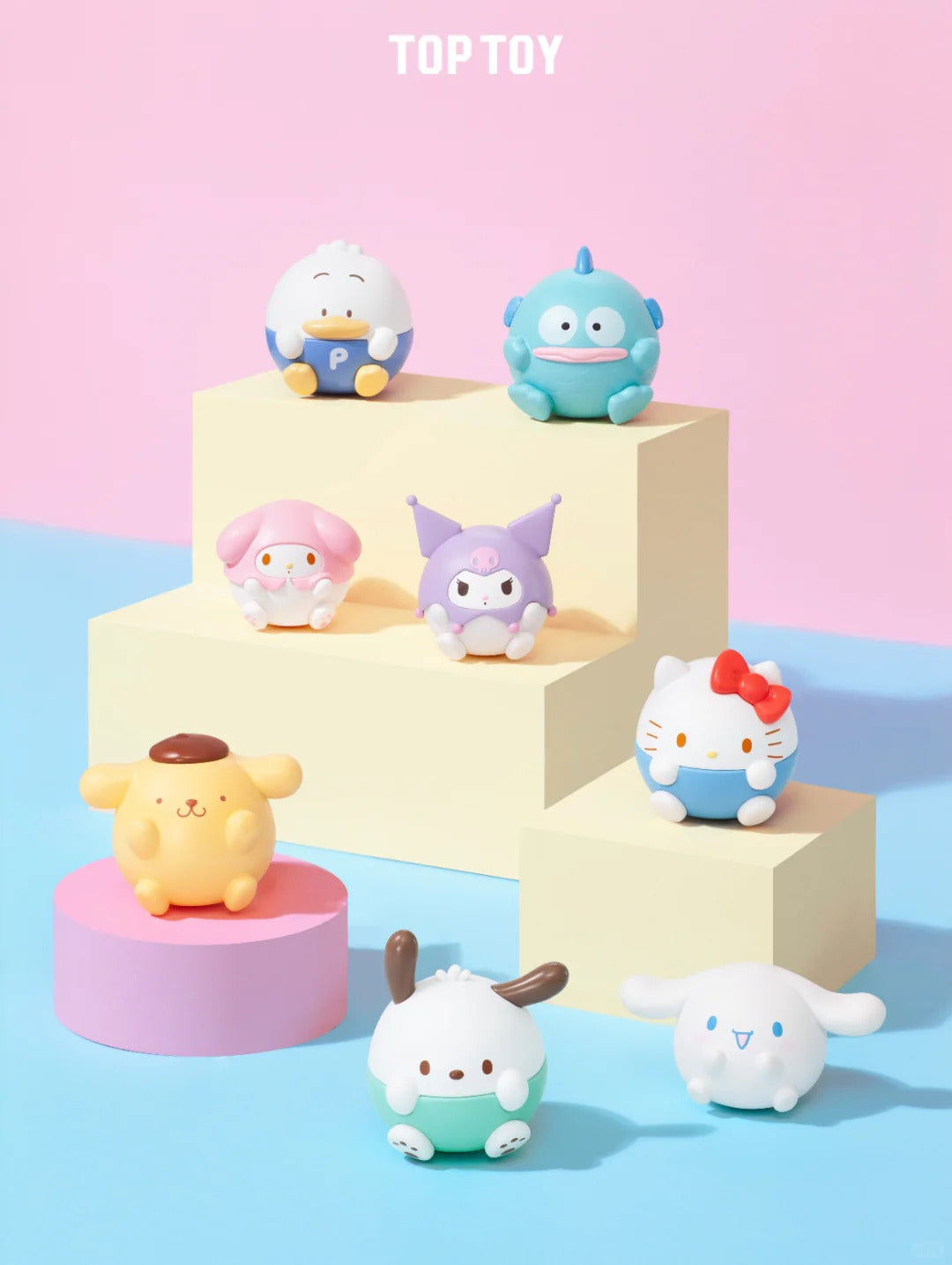 Sanrio Characters Roundy Mini Figures Blind Bags  (3 pcs in bag)