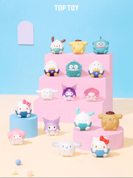 Sanrio Characters Roundy Mini Figures Blind Bags  (3 pcs in bag)