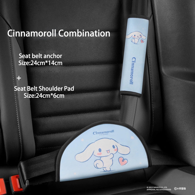 Sanrio My melody Cinnamoroll Seat belt Covers  Car accessories