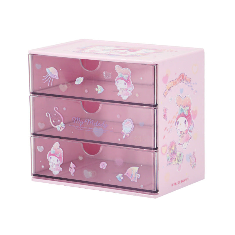 My Melody Wooden store Storage Drawers NEW