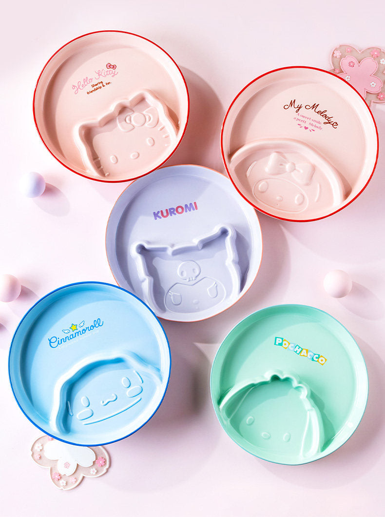 Sanrio Characters Ceramic Divided Plate 9inch