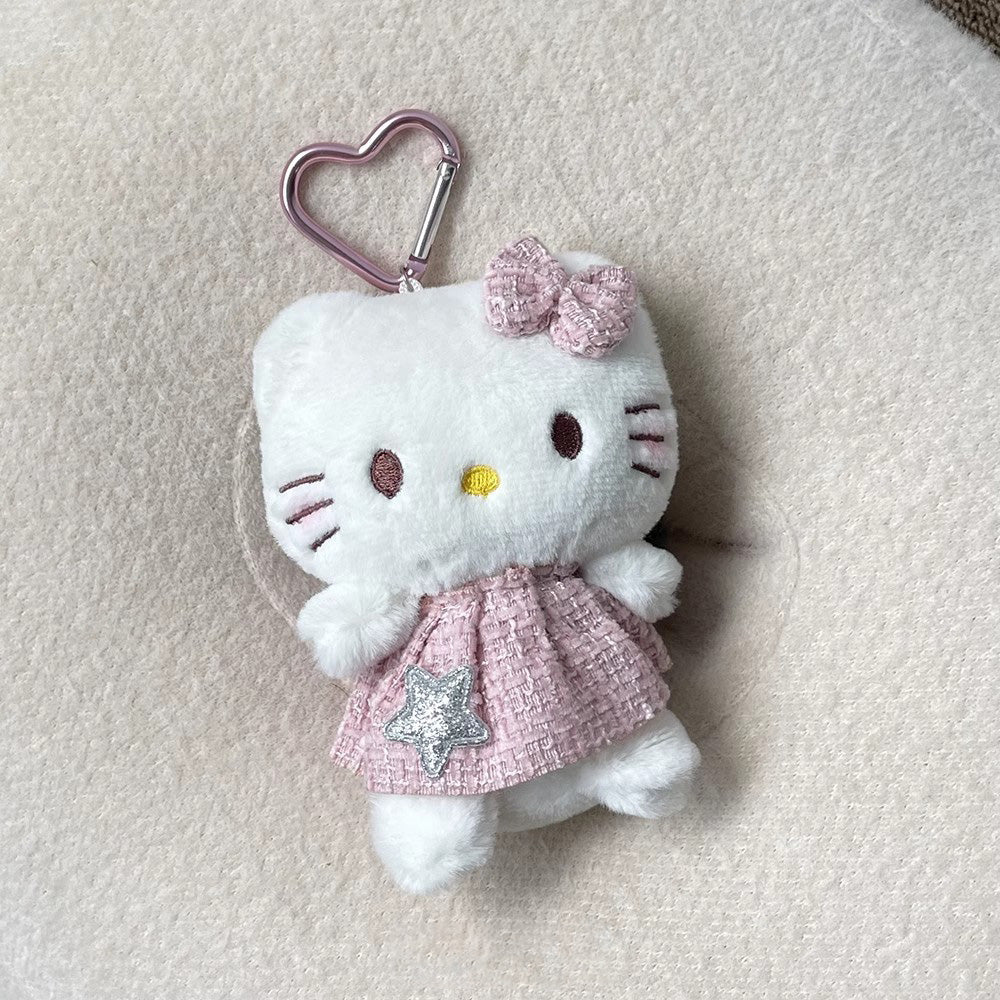 Pink Skirt hellokitty plush keychain