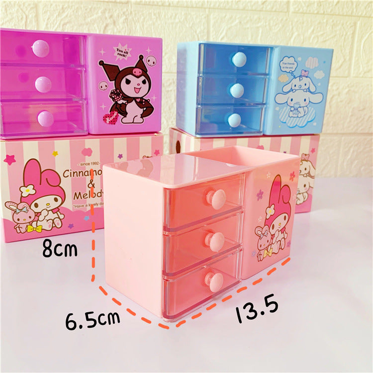 Cinnamoroll Pen holder with 2 mini drawer