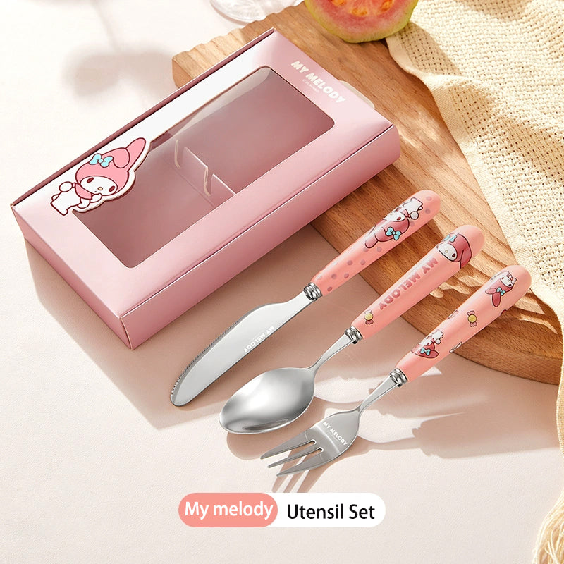 Sanrio Utensil Set Ceramic stainless steel cutlery set