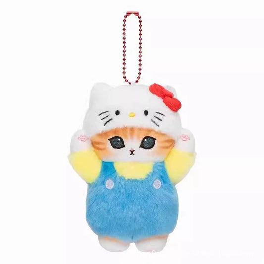 Kawaii cat plush keychain