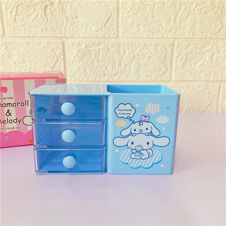 Cinnamoroll Pen holder with 2 mini drawer