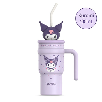 Sanrio Tumbler with Handle Stainless Steel Insulated Cup with Lid 700ml
