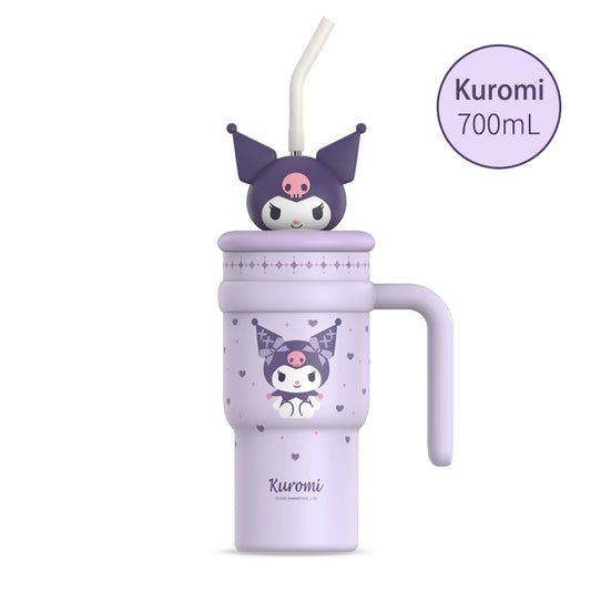 Sanrio Tumbler with Handle Stainless Steel Insulated Cup with Lid 700ml