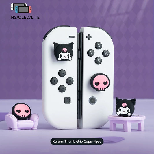 Tapas de agarre para pulgar Sanrio compatibles con Switch