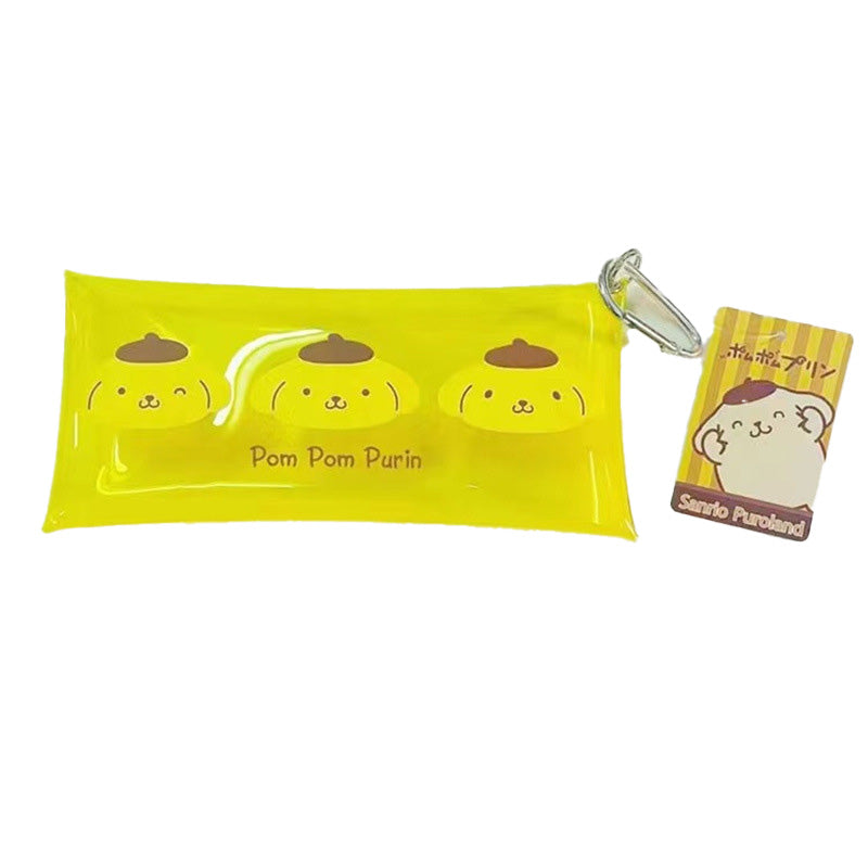 Hello Kitty Pompompurin Transparent storage bag