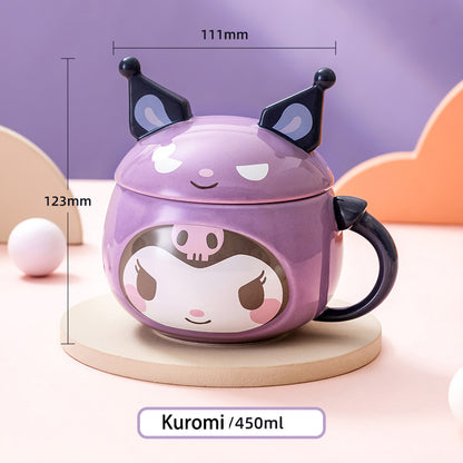 Sanrio Ceramic cup with lid 450ml