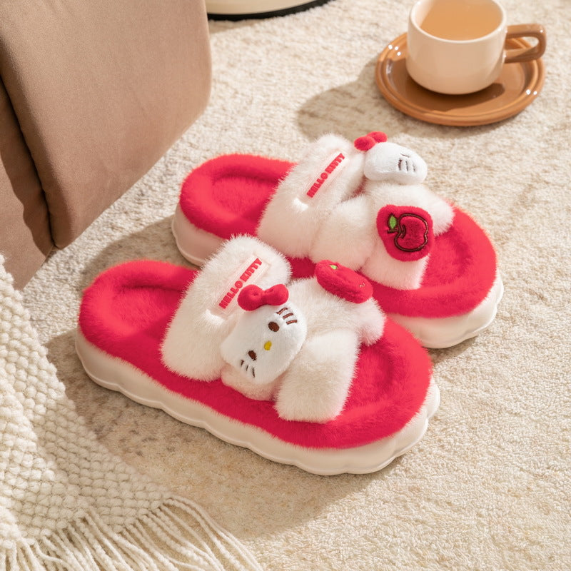 Sanrio Plush Fluffy Slippers Ladies home slippers