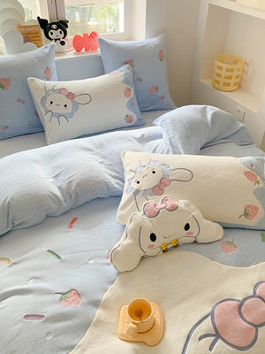 Sanrio Milk Velvet  Bedding Sheet Super Soft Thickened Winter Warm Sheet