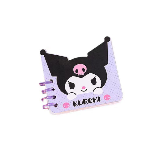 Kuromi and My melody Mini Head shape Notebook