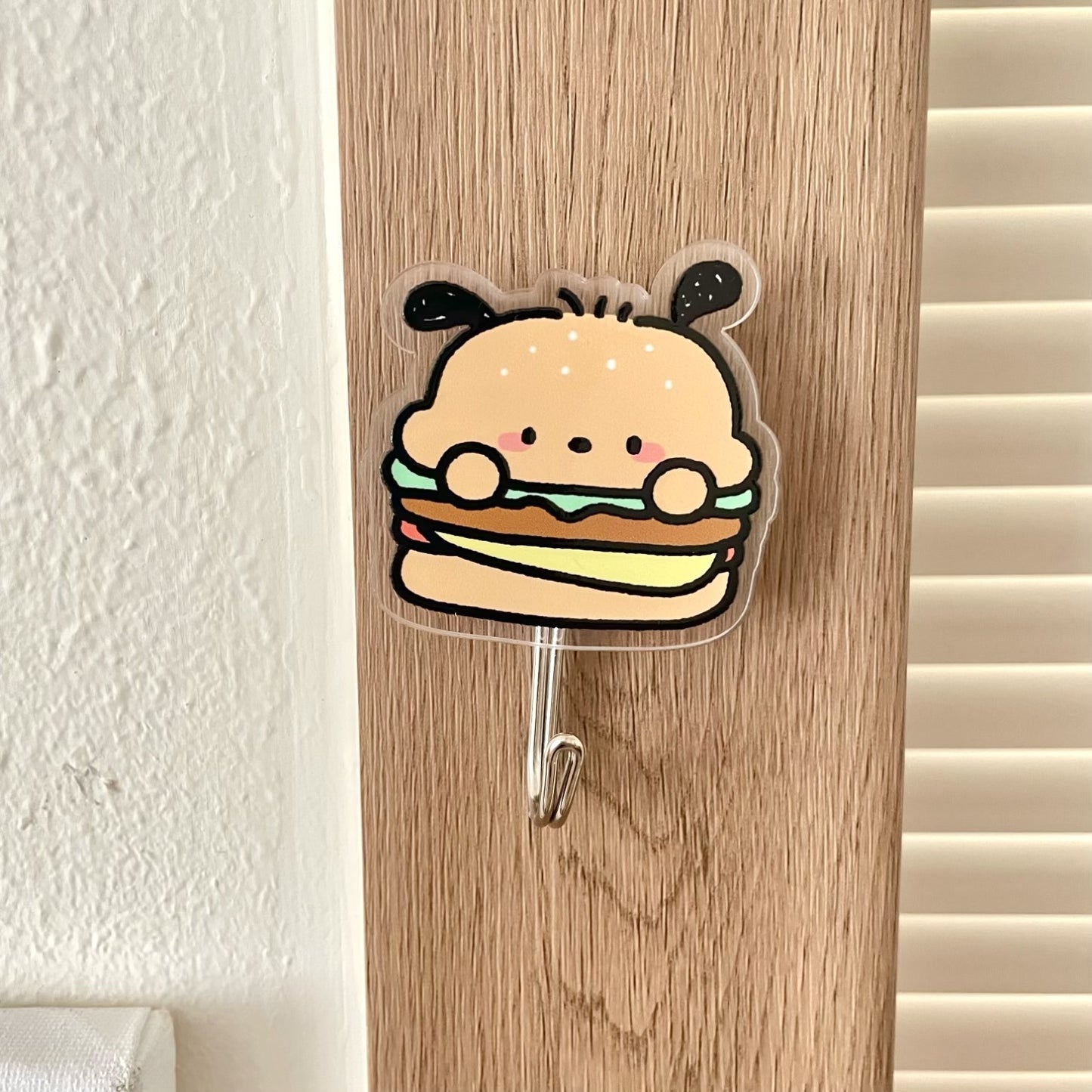Pochacco hamburger wall hook